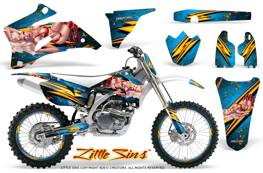 Yamaha YZ 250F 450F 06-09 Little Sins Blue Ice NP Rims